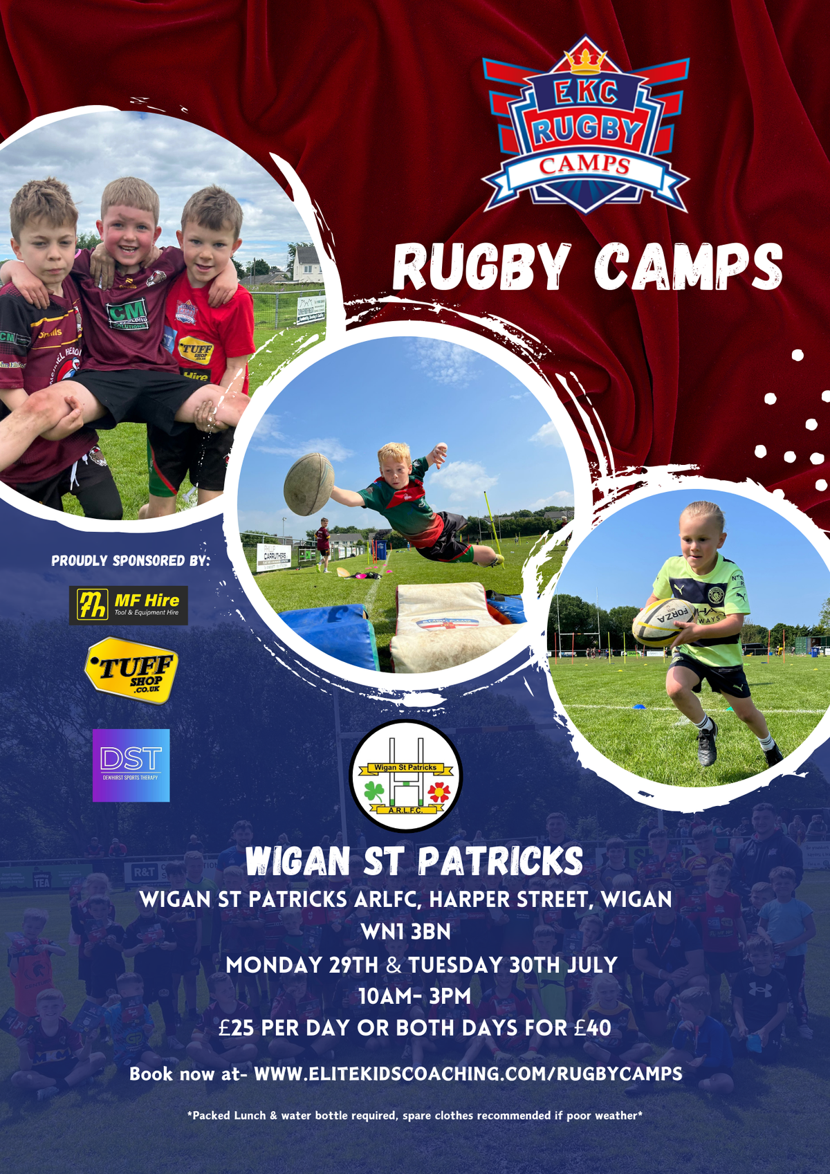 Wigan St Patrick’s EKC Rugby Camp Tuesday 30th July