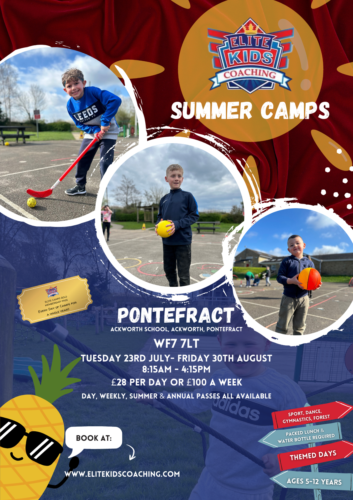 Pontefract Summer Camp Wednesday 7th August
