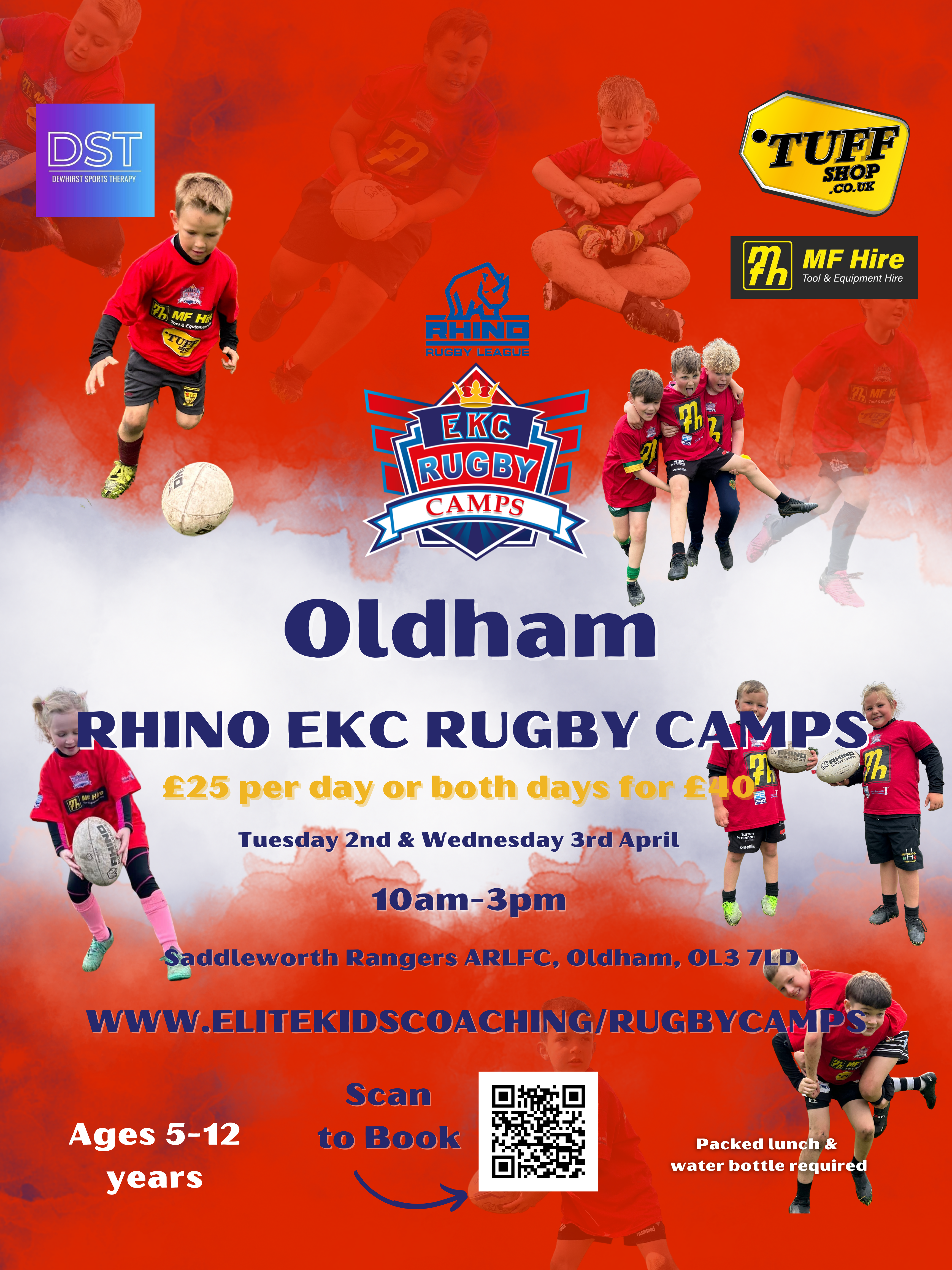 Oldham Rhino EKC Rugby Camp Tuesday 2nd April