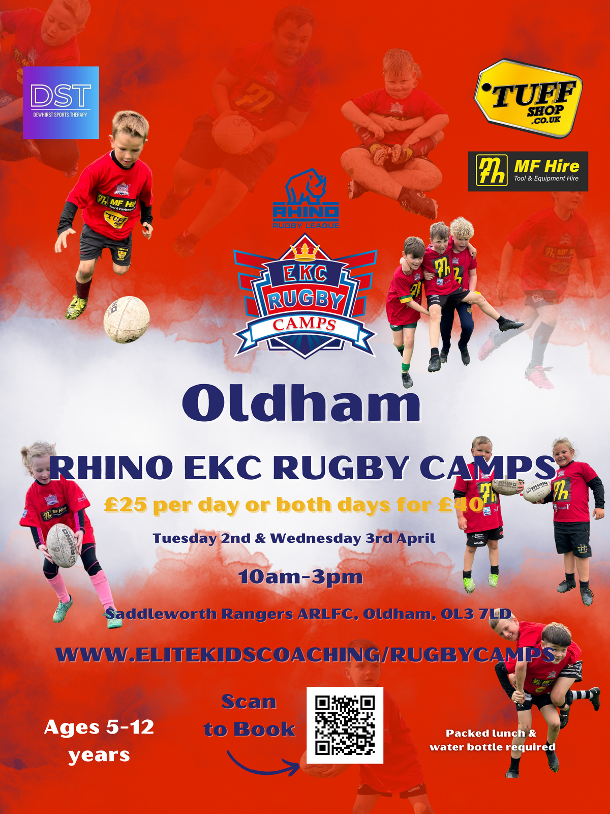 Oldham Rhino EKC Rugby Camp Wednesday 3rd April